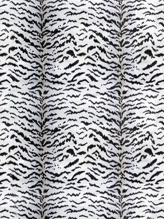 SCALAMANDRE  TIGRE FABRIC OFF-WHITE & BLACK   - SC 000626167MMA