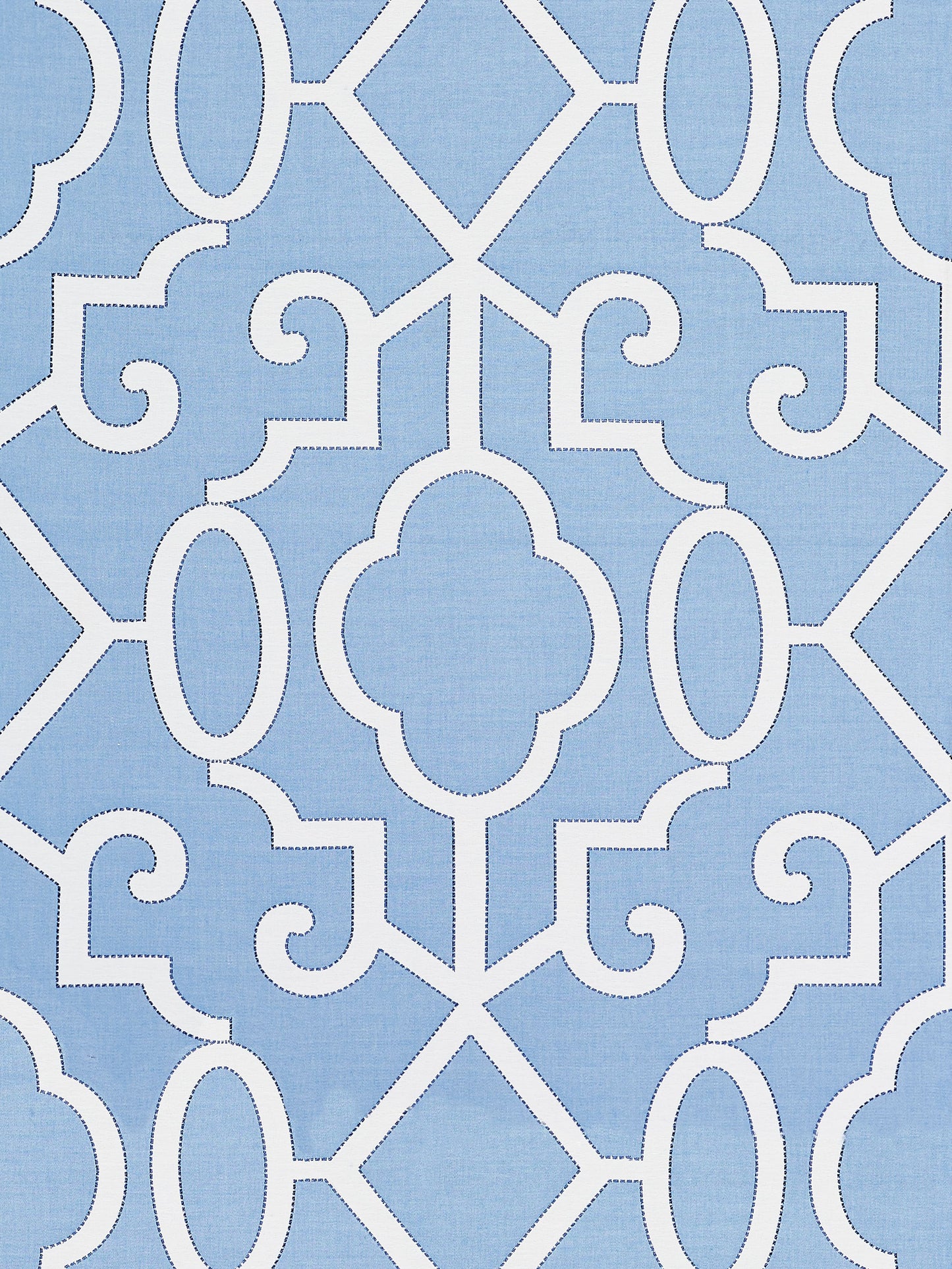 SCALAMANDRE  MING FRETWORK FABRIC DELFT   - SC 000627012