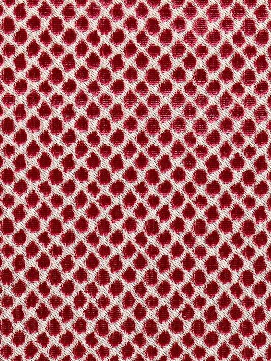 SCALAMANDRE  ETOSHA VELVET FABRIC FRAMBOISE   - SC 000627022