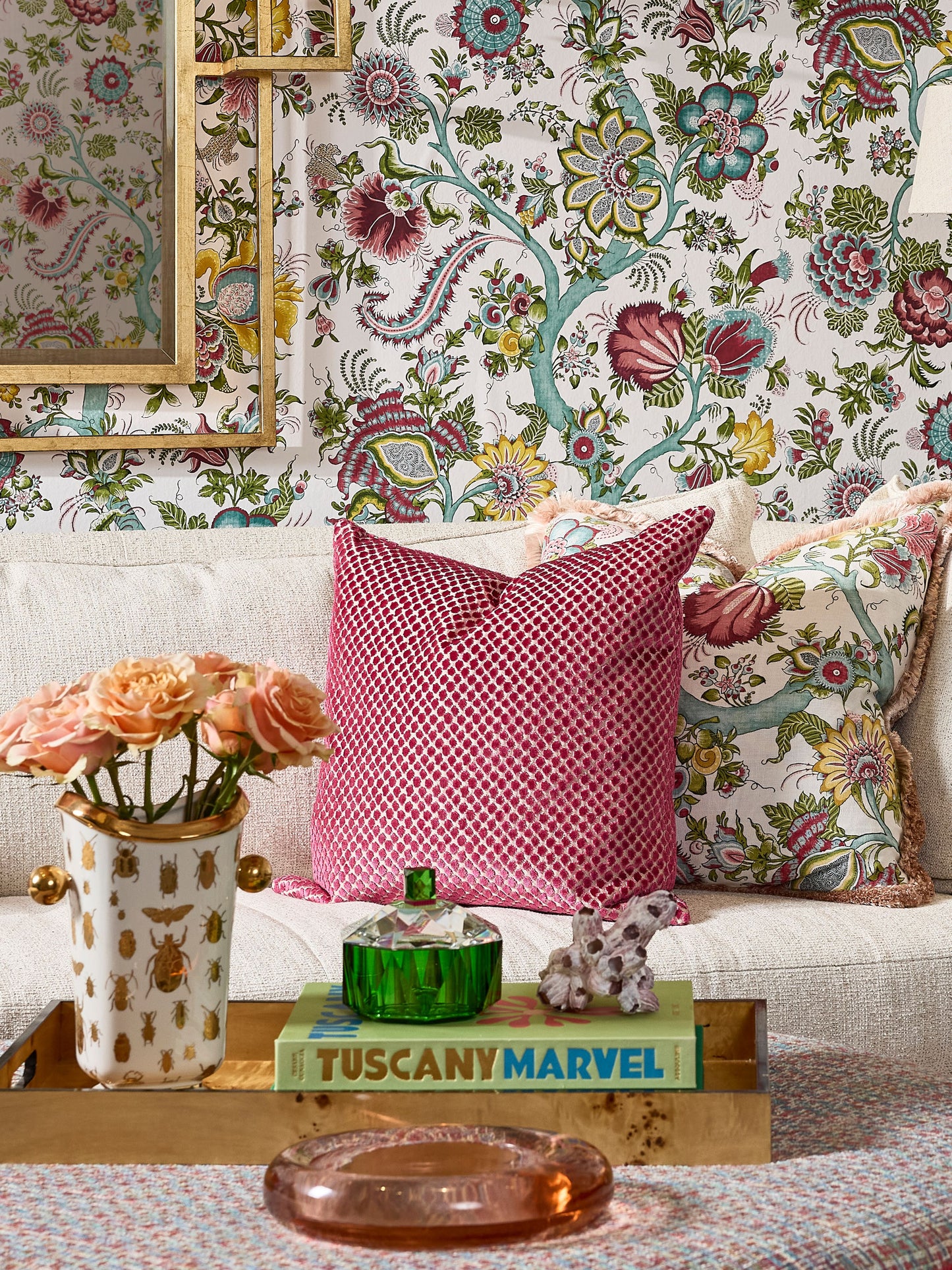 SCALAMANDRE  ETOSHA VELVET FABRIC FRAMBOISE   - SC 000627022 NEW SKU # SC270220006