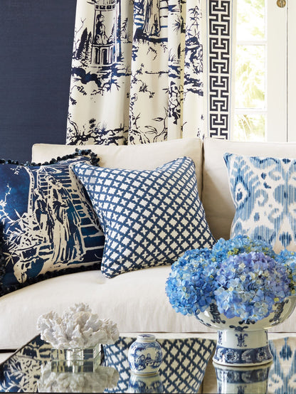 SCALAMANDRE  MARRAKESH WEAVE FABRIC NAVY   - SC 000627034 NEW SKU # SC270340006