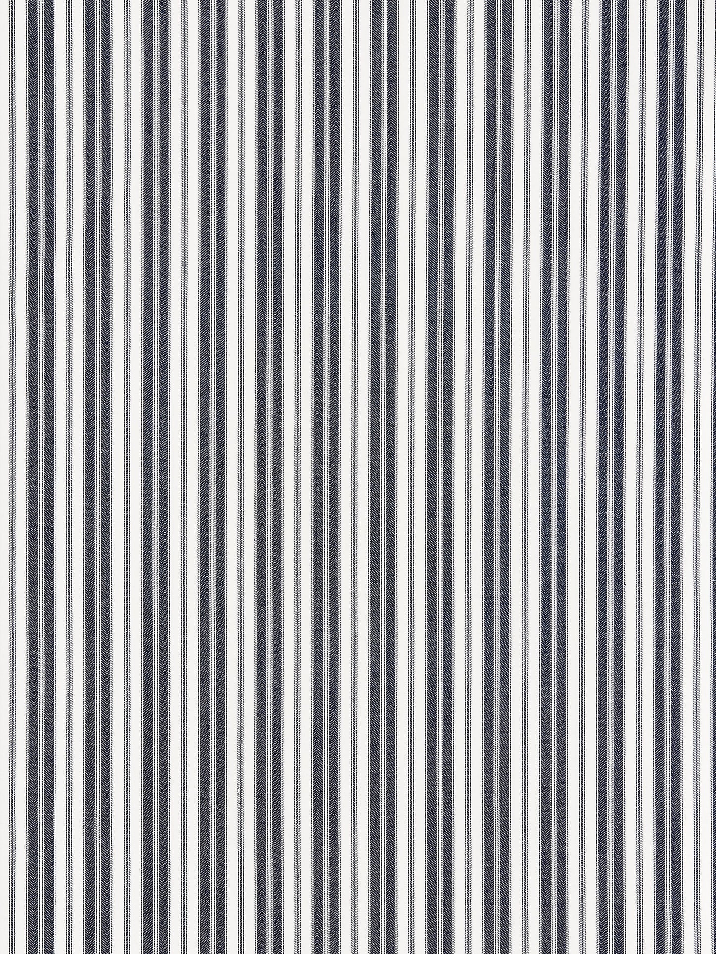 SCALAMANDRE  DEVON TICKING STRIPE FABRIC INDIGO   - SC 000627115