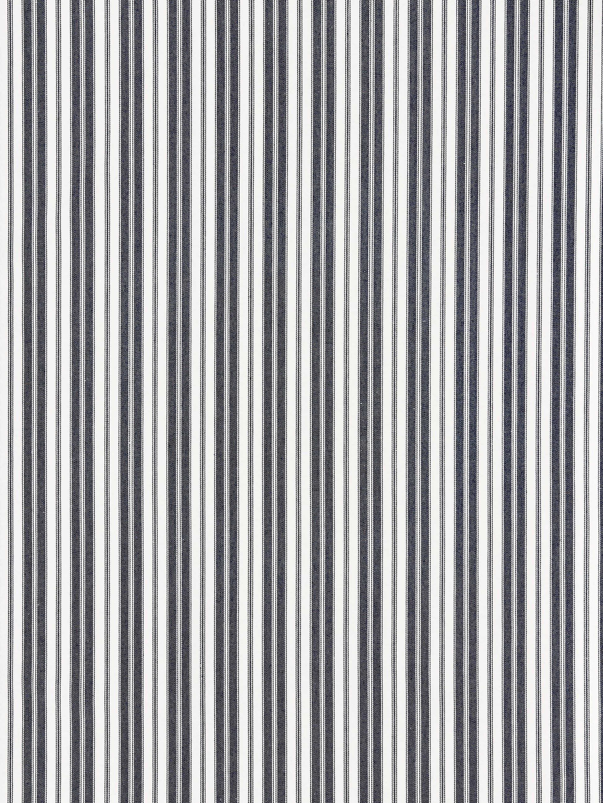 SCALAMANDRE  DEVON TICKING STRIPE FABRIC INDIGO   - SC 000627115