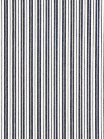 SCALAMANDRE  DEVON TICKING STRIPE FABRIC INDIGO   - SC 000627115 NEW SKU # SC271150006