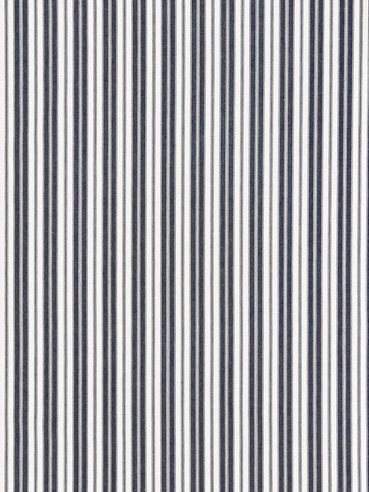 SCALAMANDRE  DEVON TICKING STRIPE FABRIC INDIGO   - SC 000627115