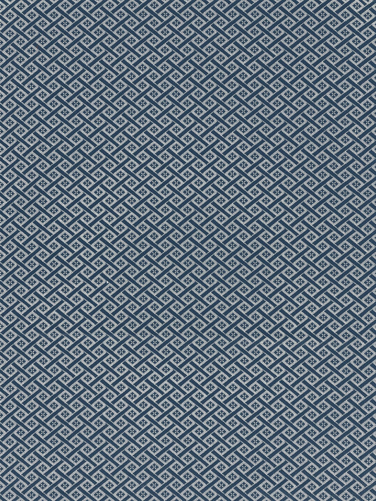 SCALAMANDRE  DIAMANTE MATELASSE FABRIC NAVY   - SC 000627223