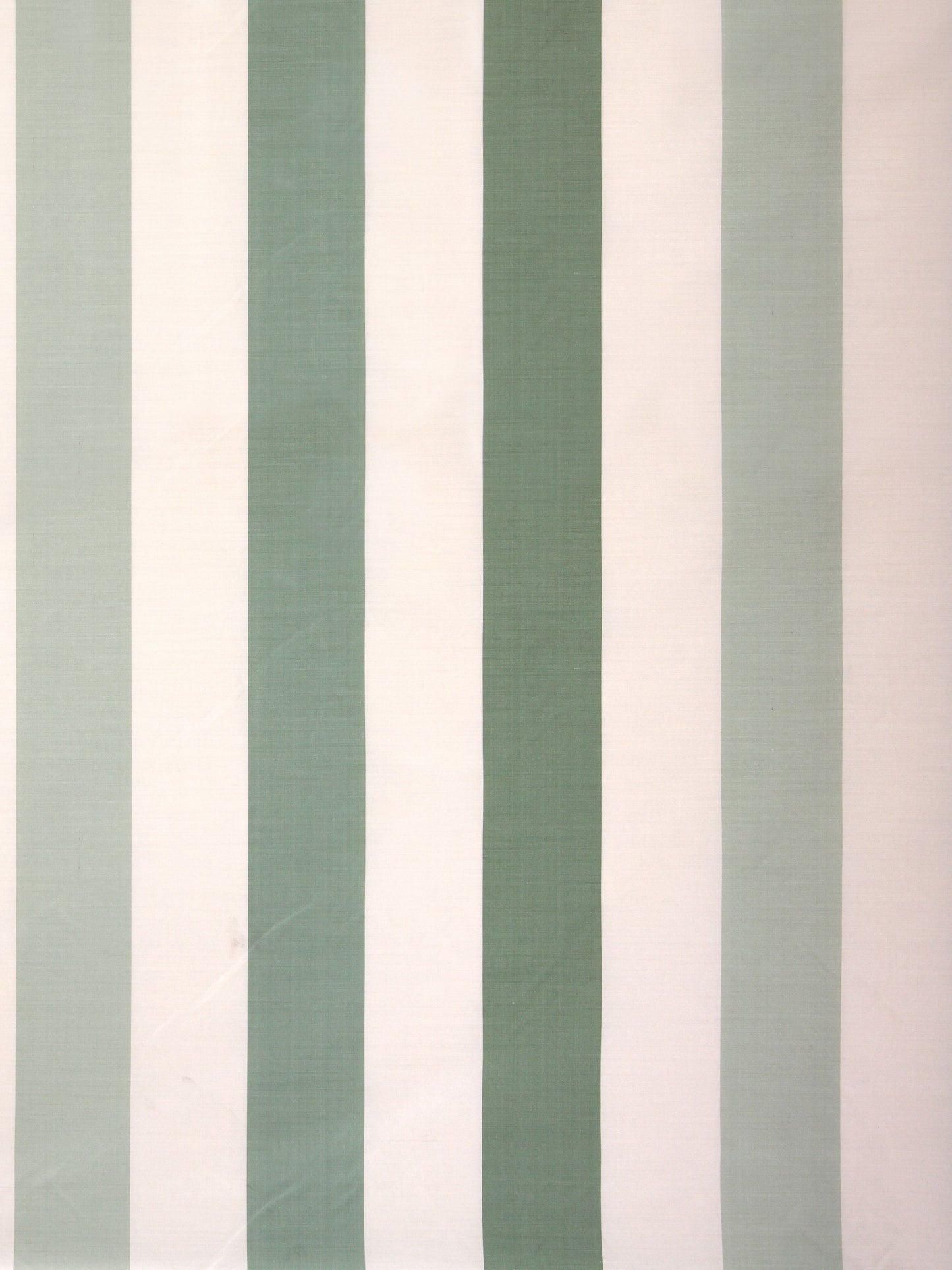 SCALAMANDRE  LA VALLIERE RAYURE FABRIC GREEN & CREAM   - SC 000630100M