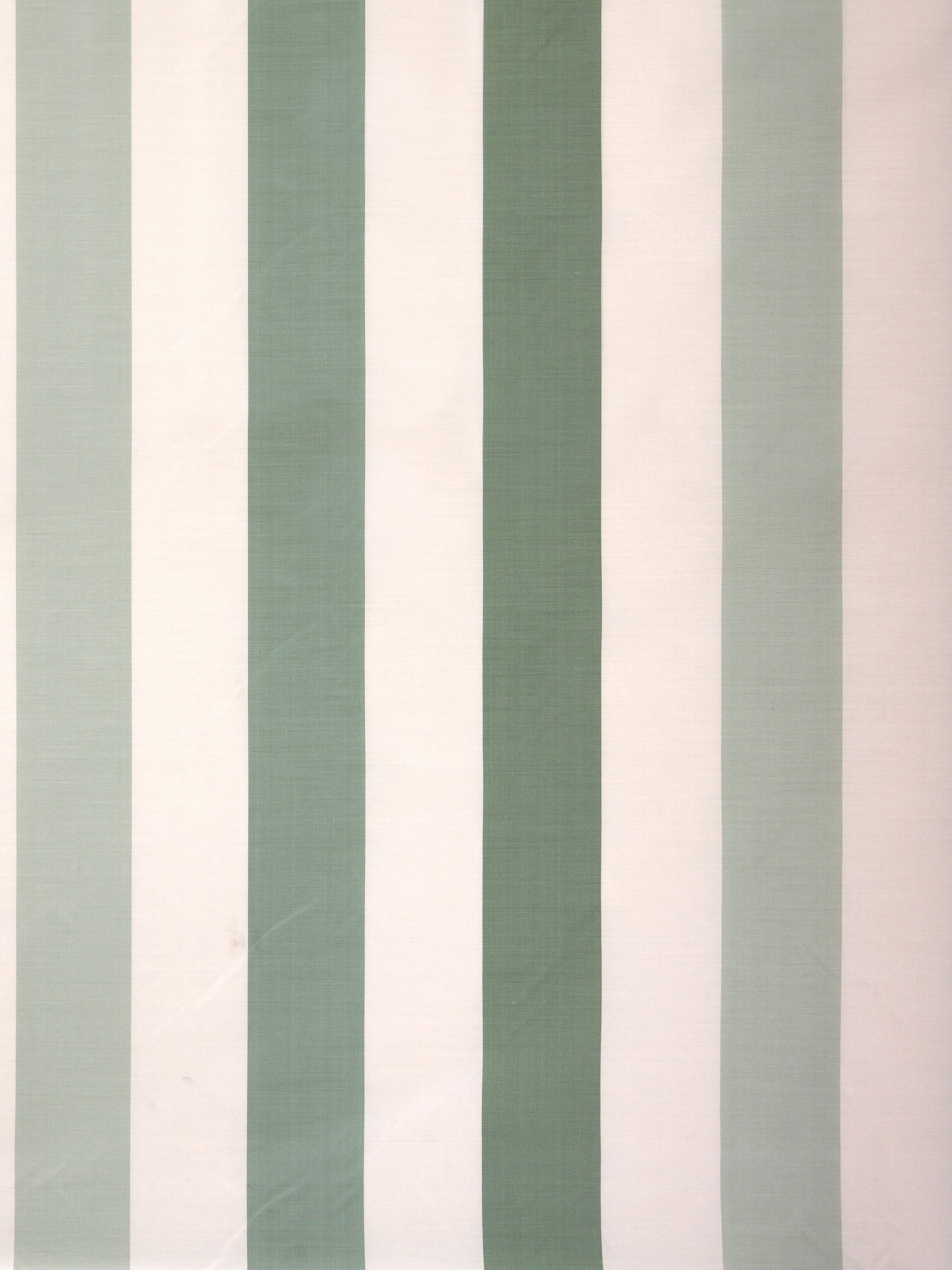 SCALAMANDRE  LA VALLIERE RAYURE FABRIC GREEN & CREAM   - SC 000630100M