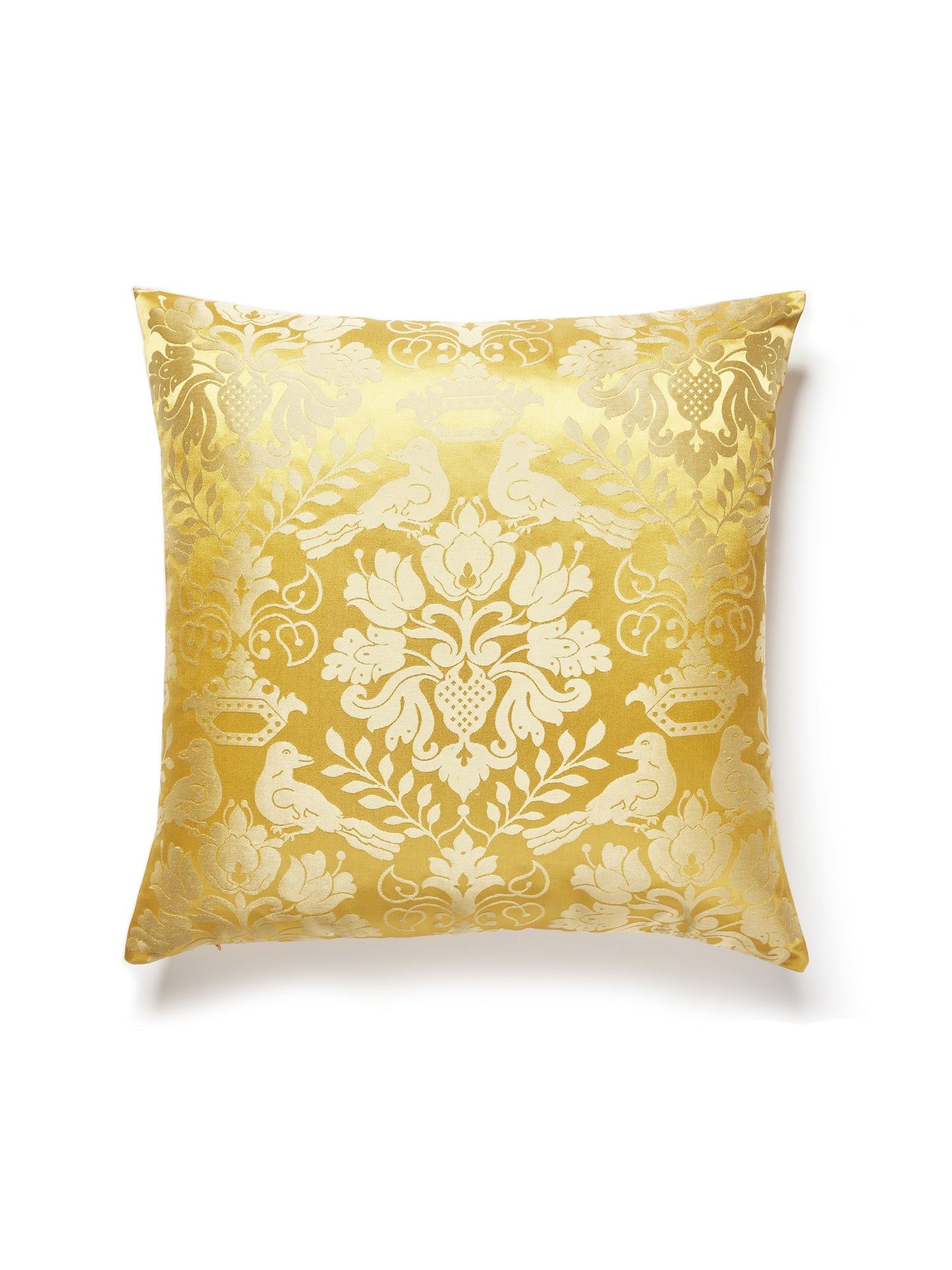 SCALAMANDRE PILLOWS   BIRD / ANIMAL 
DAMASK 
HISTORIC SQUARE    - SC 0006SDDK1098