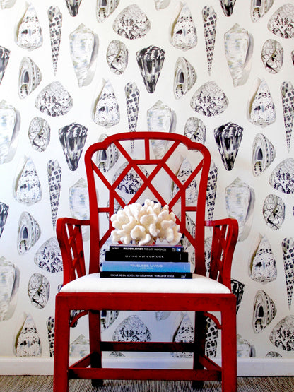 SCALAMANDRE  COQUINA BIRD , ANIMAL GRAPHITE   - SC 0006WP88365 NEW SKU # SCWP883650006