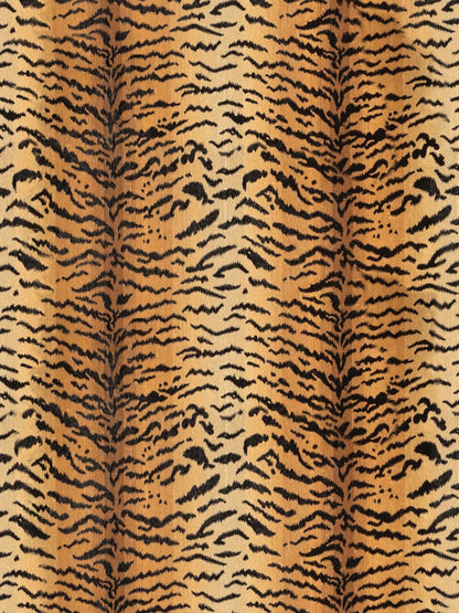 SCALAMANDRE  TIGRE FABRIC IVORY, GOLD & BLACK   - SC 000726167MMA NEW SKU # SC26167MMA0007