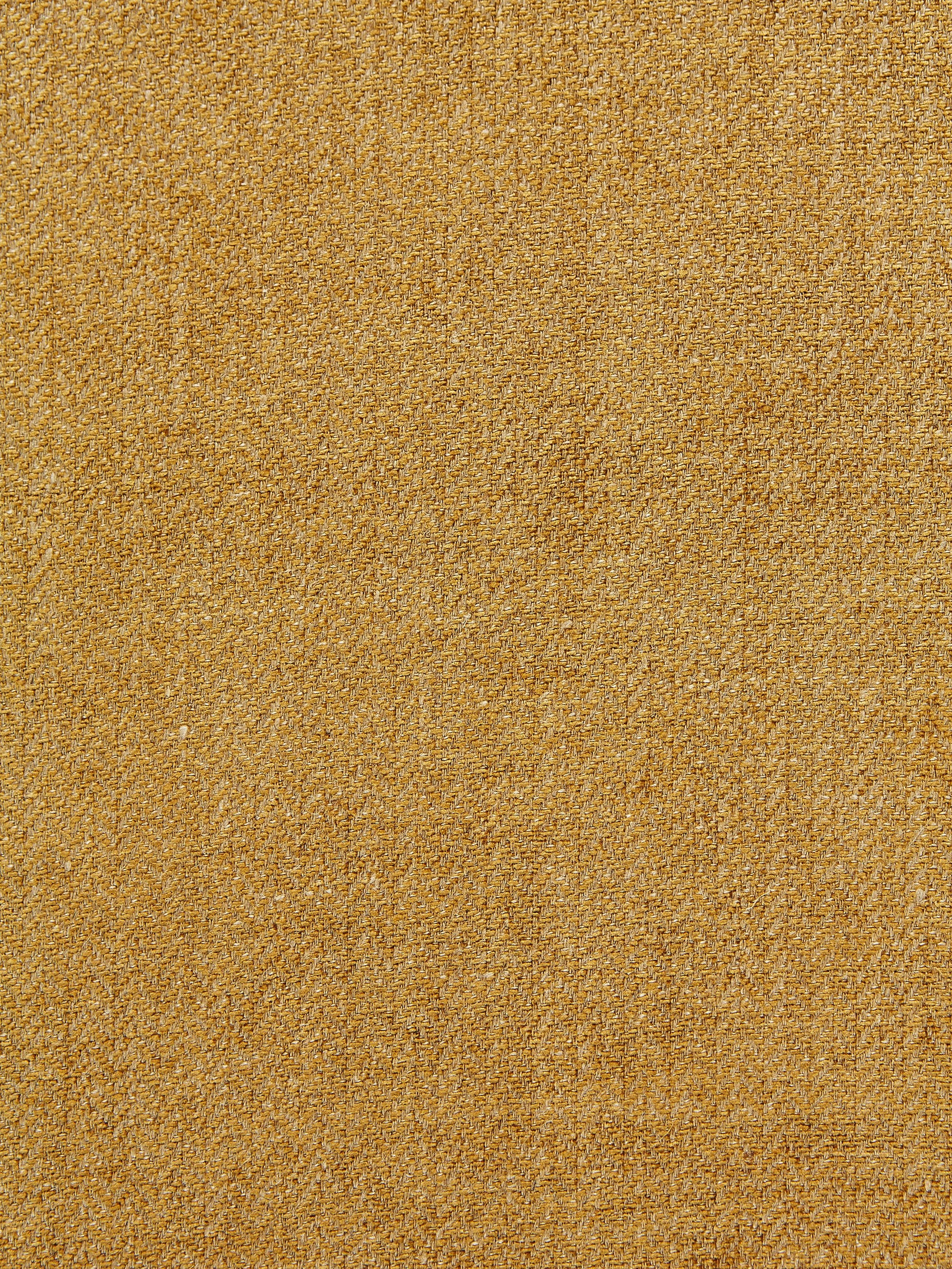 SCALAMANDRE  OXFORD HERRINGBONE WEAVE FABRIC BRASS   - SC 000727006