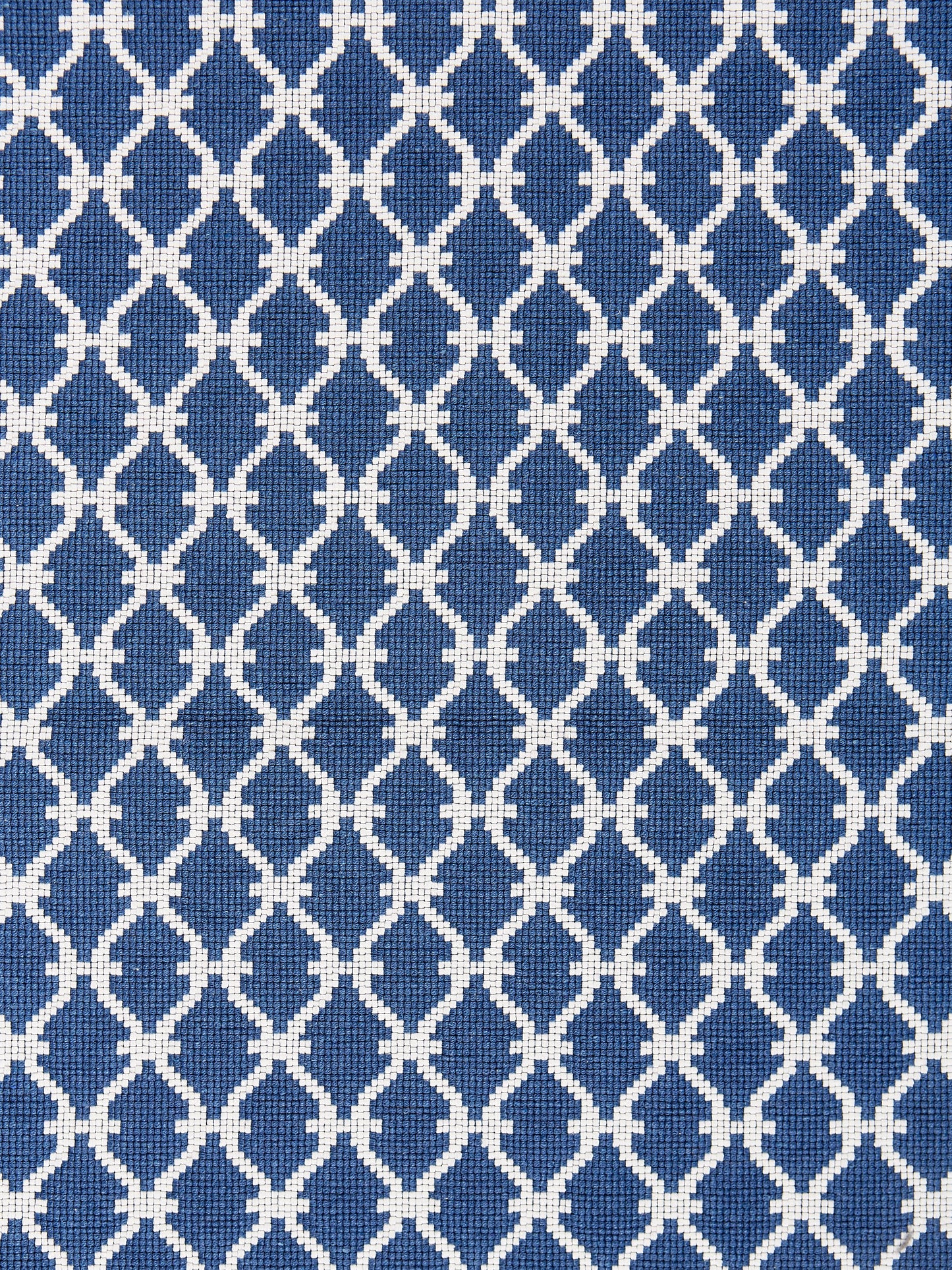 SCALAMANDRE  TRELLIS WEAVE FABRIC DENIM   - SC 000727009