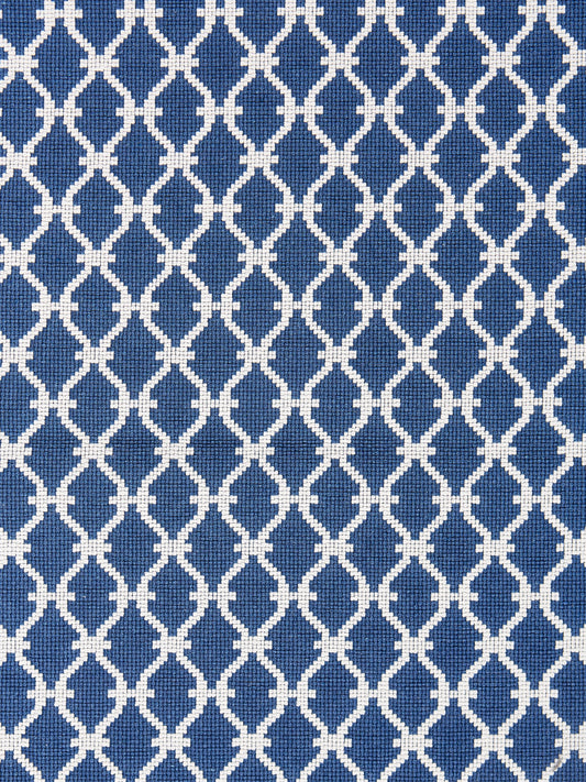 SCALAMANDRE  TRELLIS WEAVE FABRIC DENIM   - SC 000727009