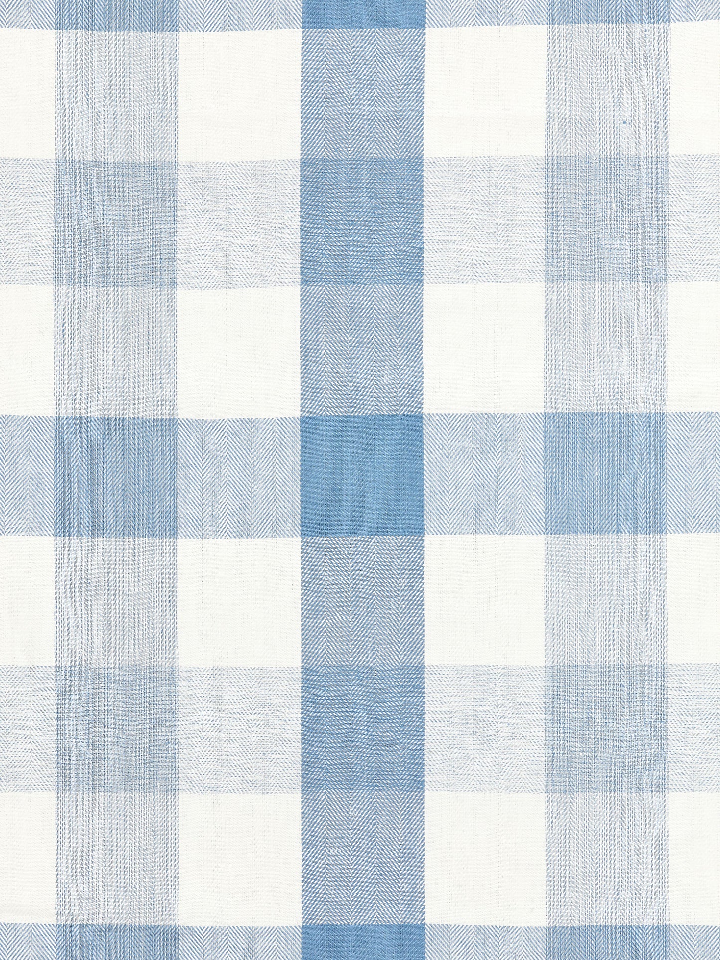 SCALAMANDRE  WESTPORT LINEN PLAID FABRIC SKY   - SC 000727135