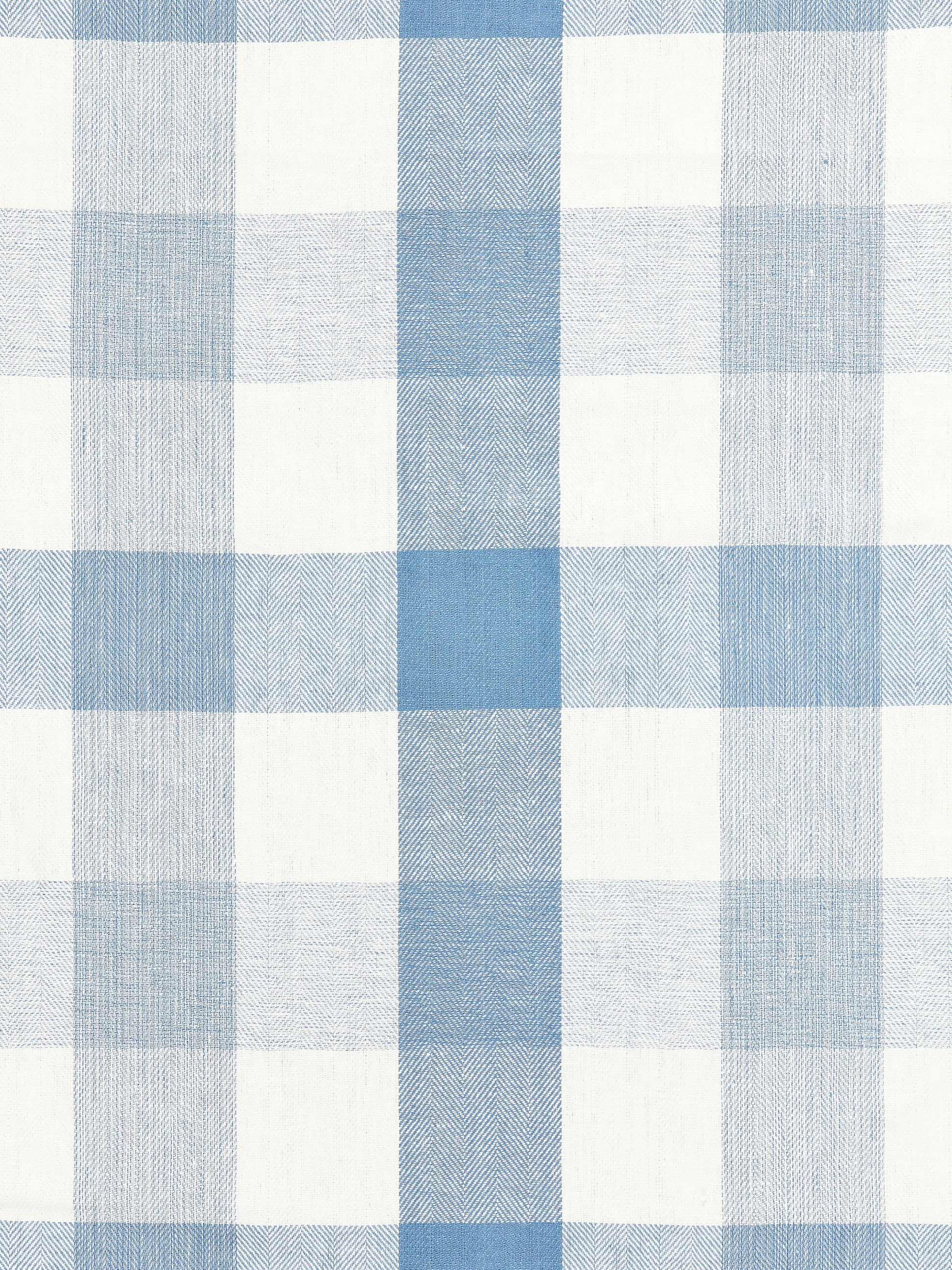 SCALAMANDRE  WESTPORT LINEN PLAID FABRIC SKY   - SC 000727135