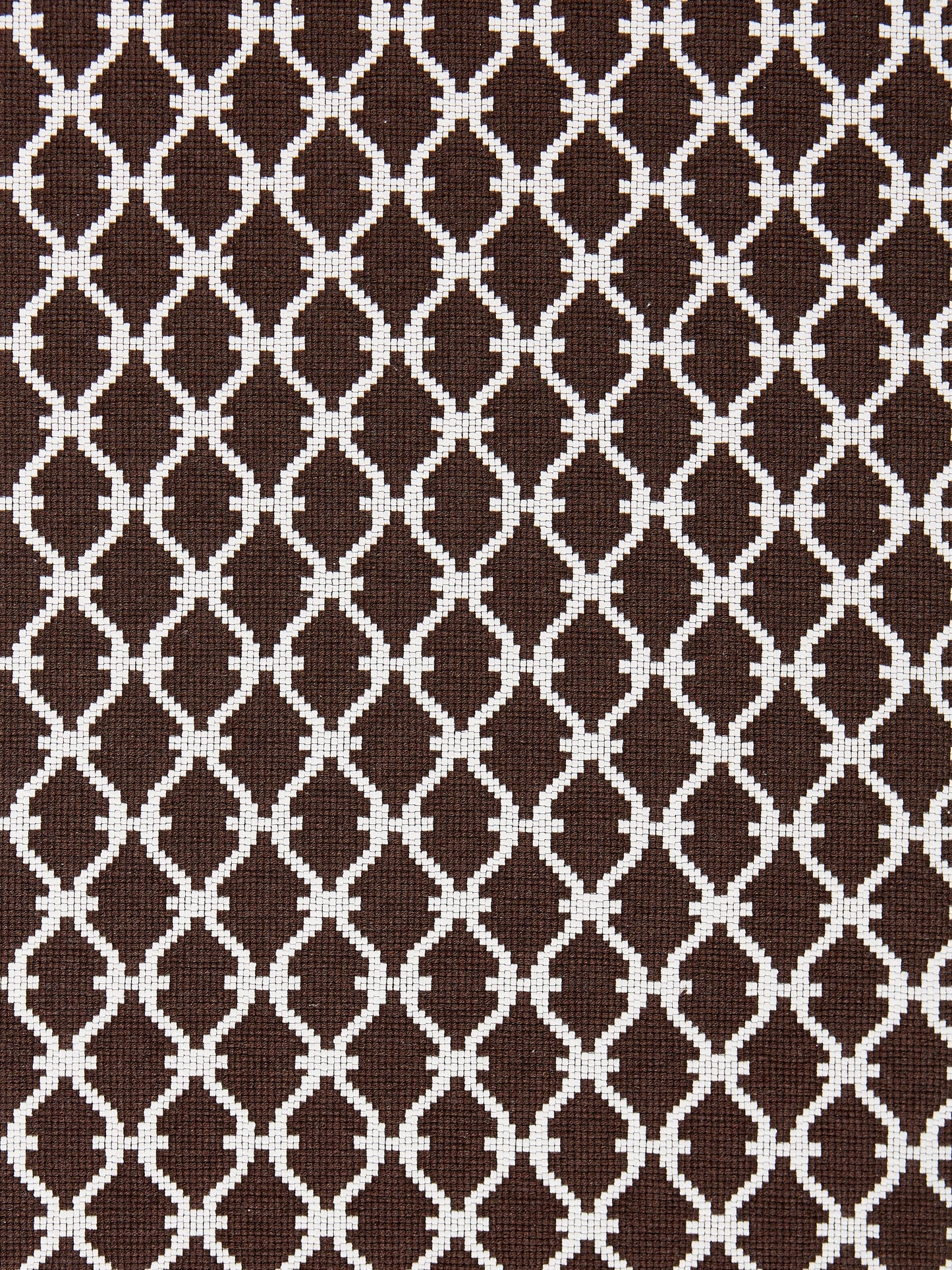 SCALAMANDRE  TRELLIS WEAVE FABRIC ESPRESSO   - SC 000827009