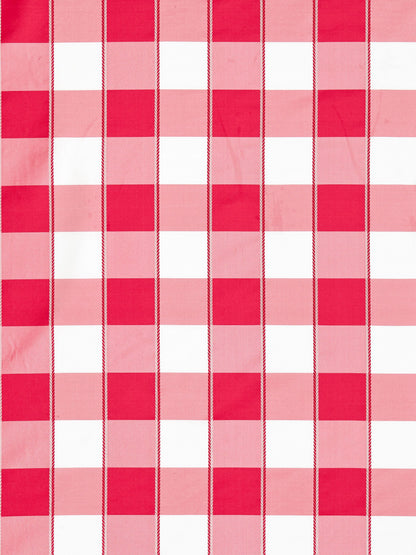 SCALAMANDRE  CHELSEA CHECK FABRIC CERISE   - SC 000827024 NEW SKU # SC270240008