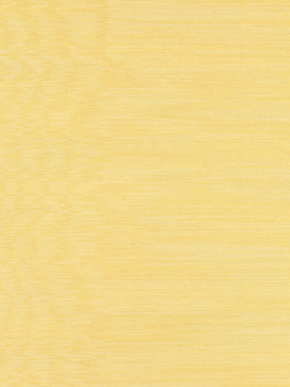 Pale yellow moire fabric texture.