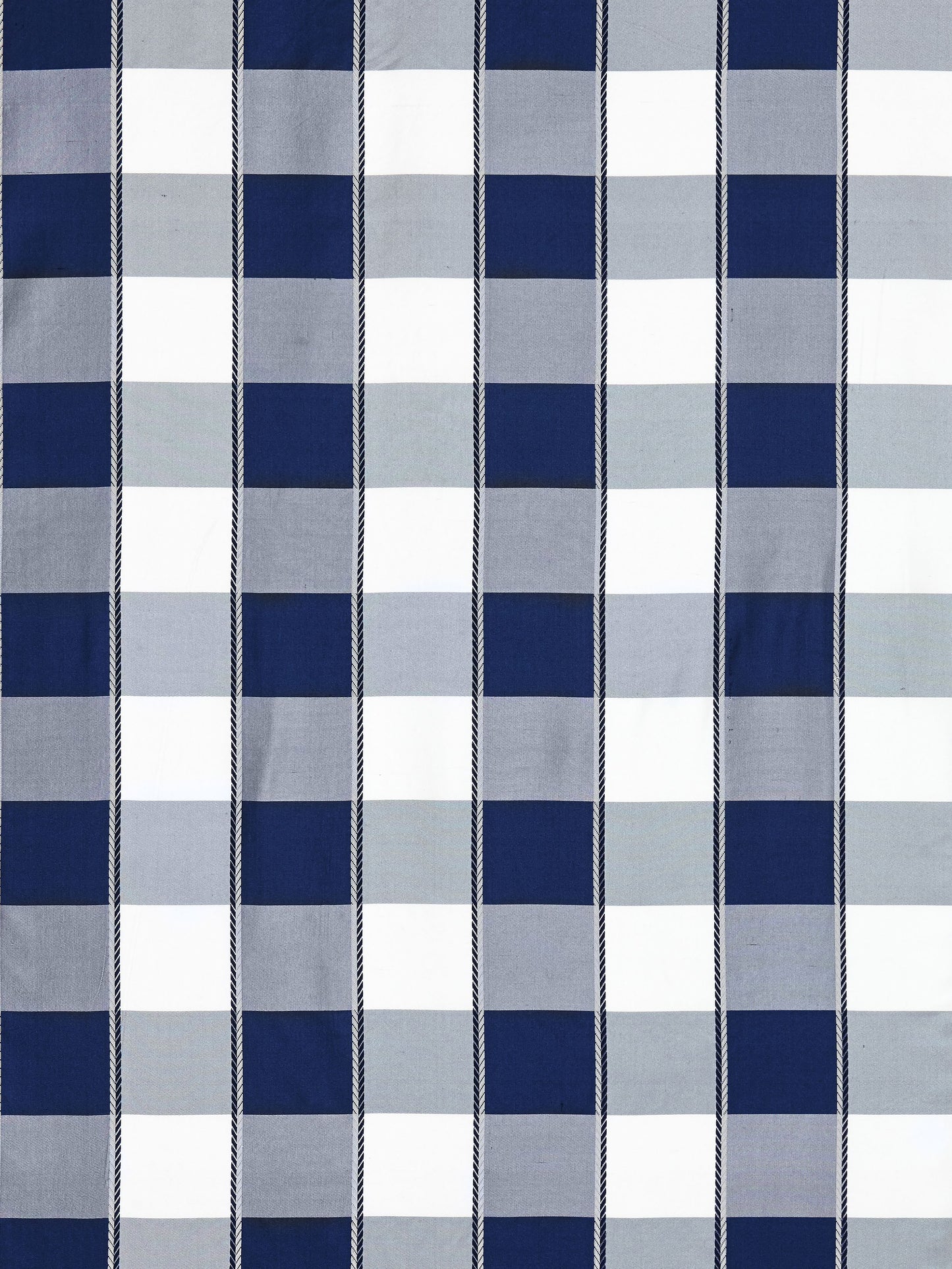 SCALAMANDRE  CHELSEA CHECK FABRIC NAVY   - SC 000927024