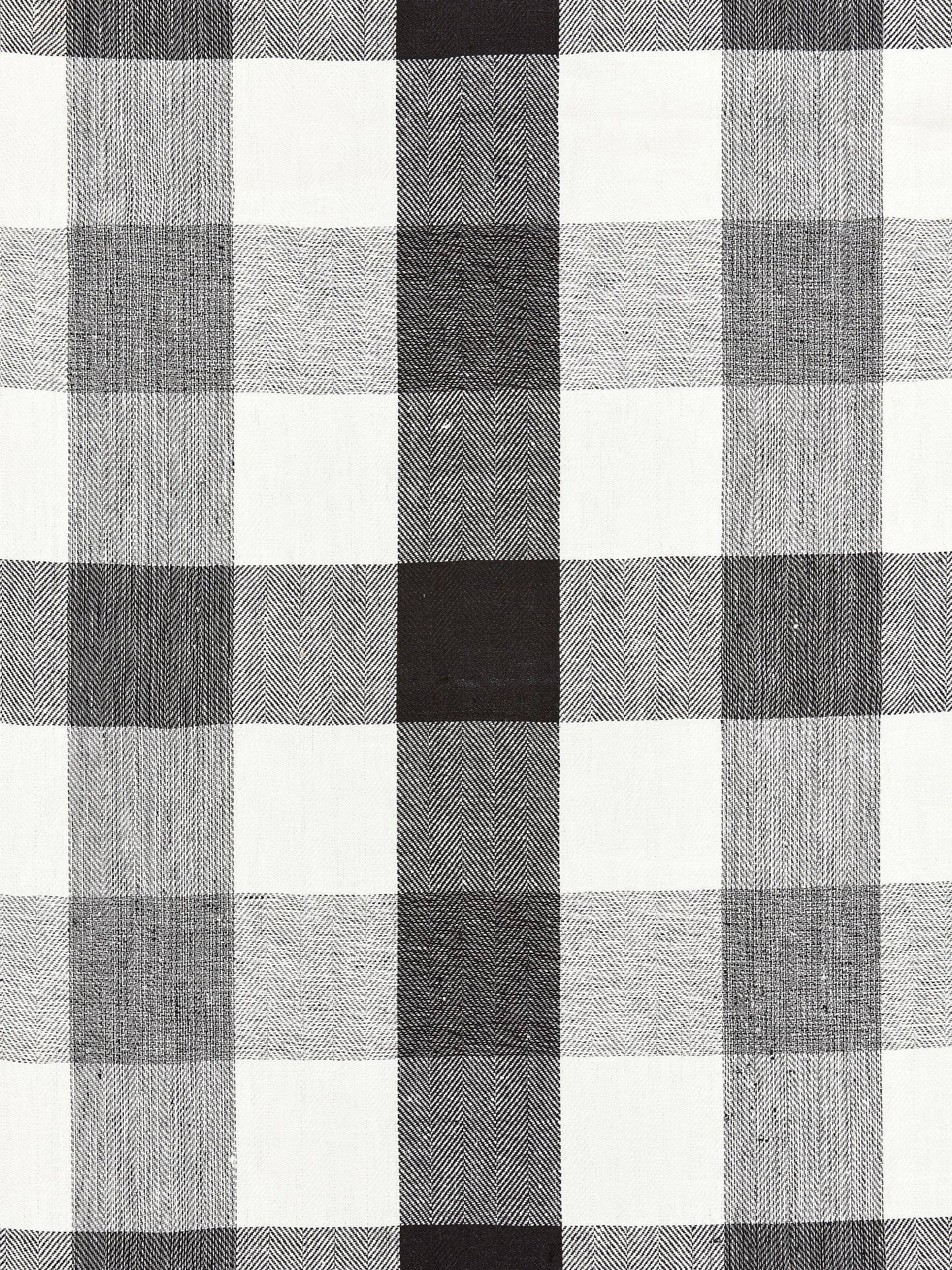 SCALAMANDRE  WESTPORT LINEN PLAID FABRIC NOIR   - SC 000927135