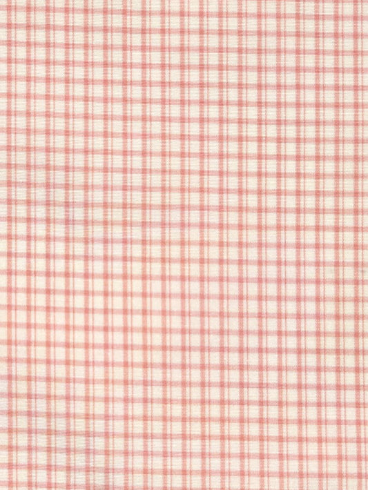 SCALAMANDRE  ASTOR CHECK FABRIC PEONY   - SC 001026983