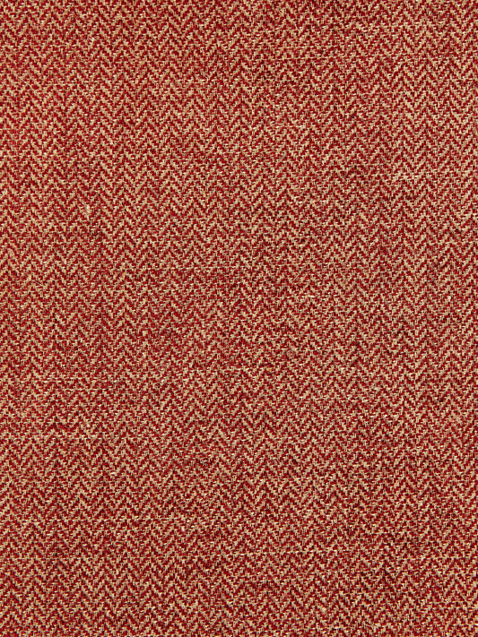 SCALAMANDRE  OXFORD HERRINGBONE WEAVE FABRIC RUSSET   - SC 001027006