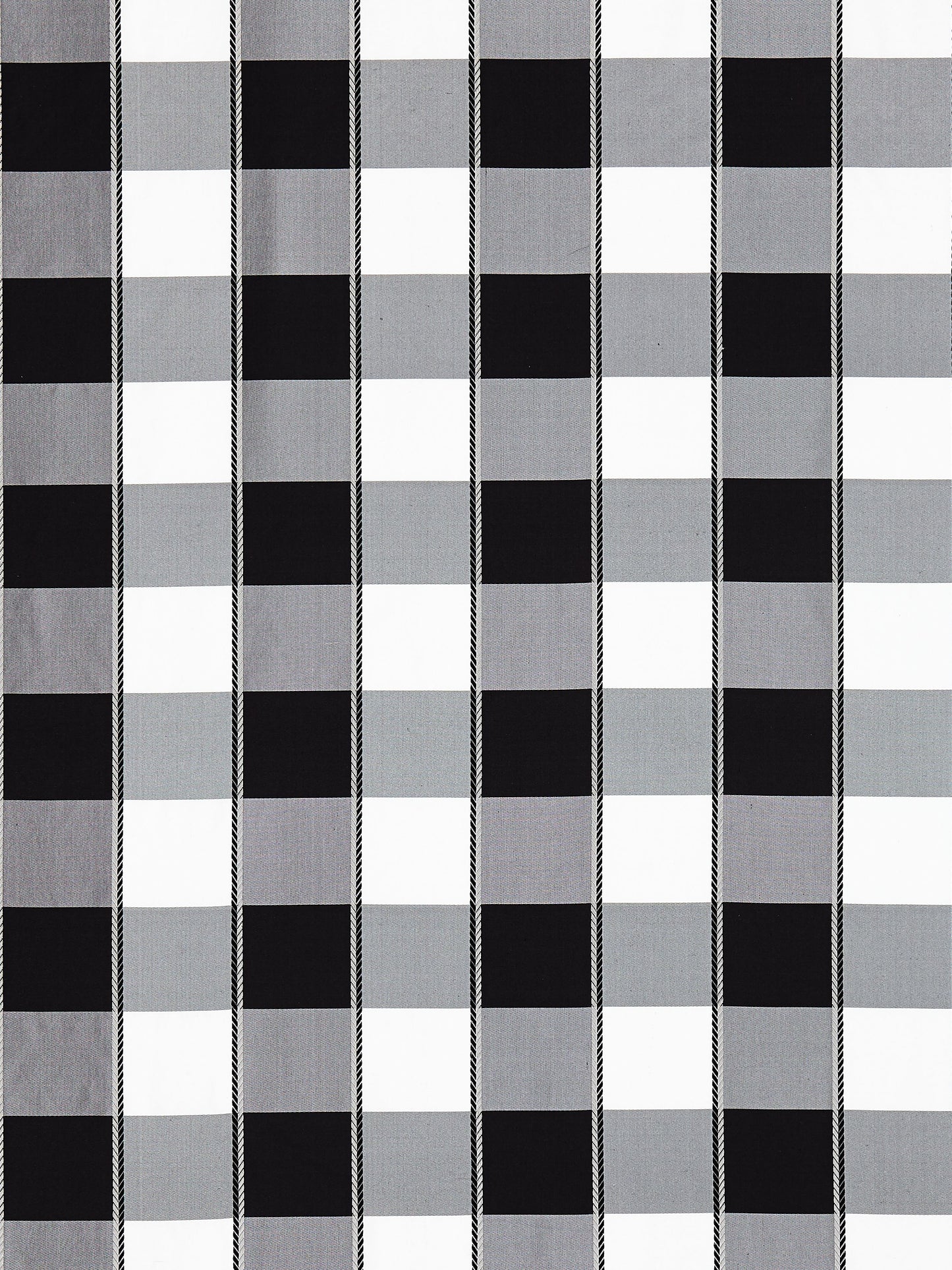 SCALAMANDRE  CHELSEA CHECK FABRIC ONYX   - SC 001027024