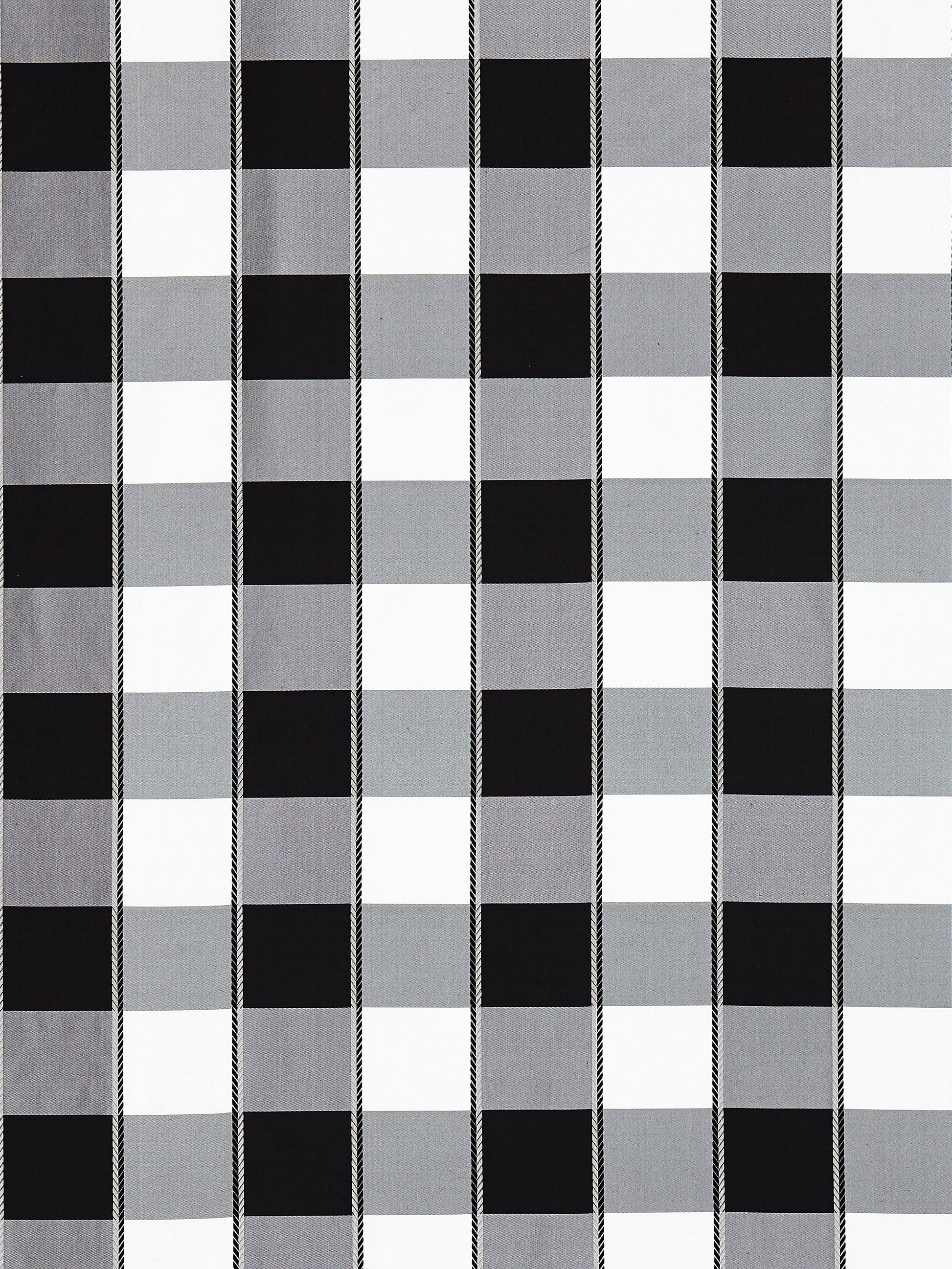 SCALAMANDRE  CHELSEA CHECK FABRIC ONYX   - SC 001027024