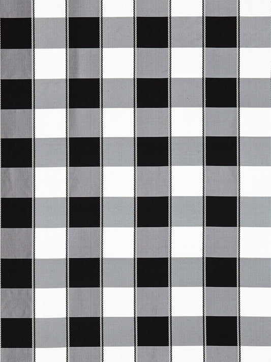 SCALAMANDRE  CHELSEA CHECK FABRIC ONYX   - SC 001027024