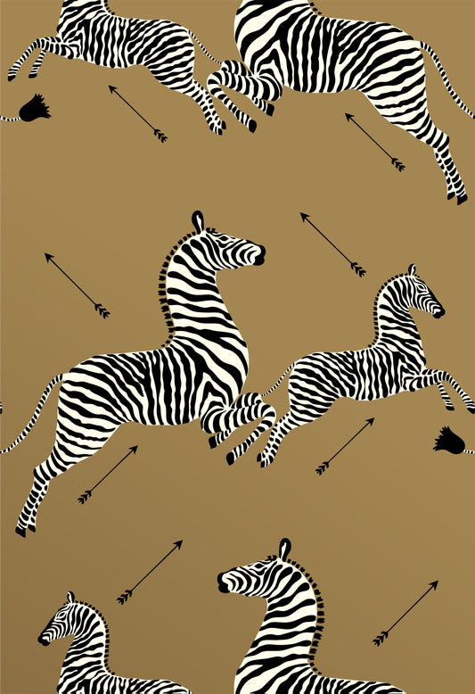 SC-0011WP81388M--ZEBRAS---WALLPAPER