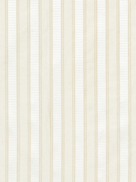 SCALAMANDRE  SHIRRED STRIPE FABRIC OYSTER WHITE   - SC 0012121M