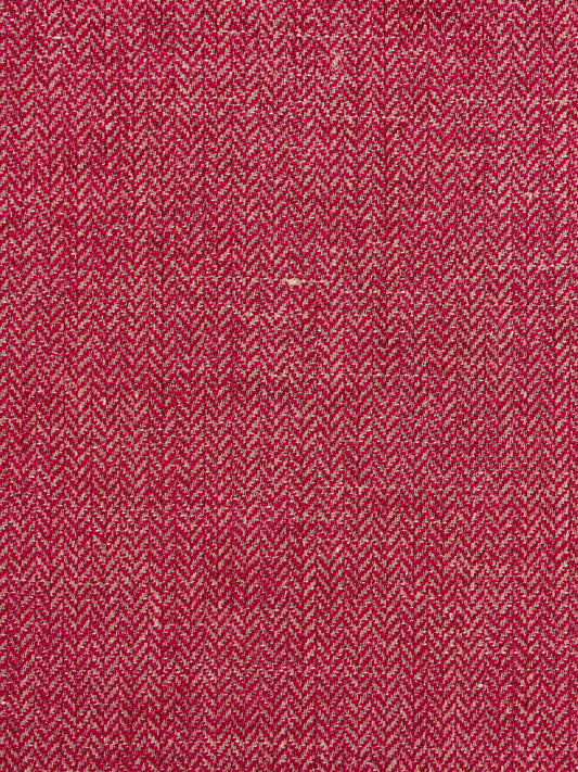 SCALAMANDRE  OXFORD HERRINGBONE WEAVE FABRIC FUCHSIA   - SC 001227006