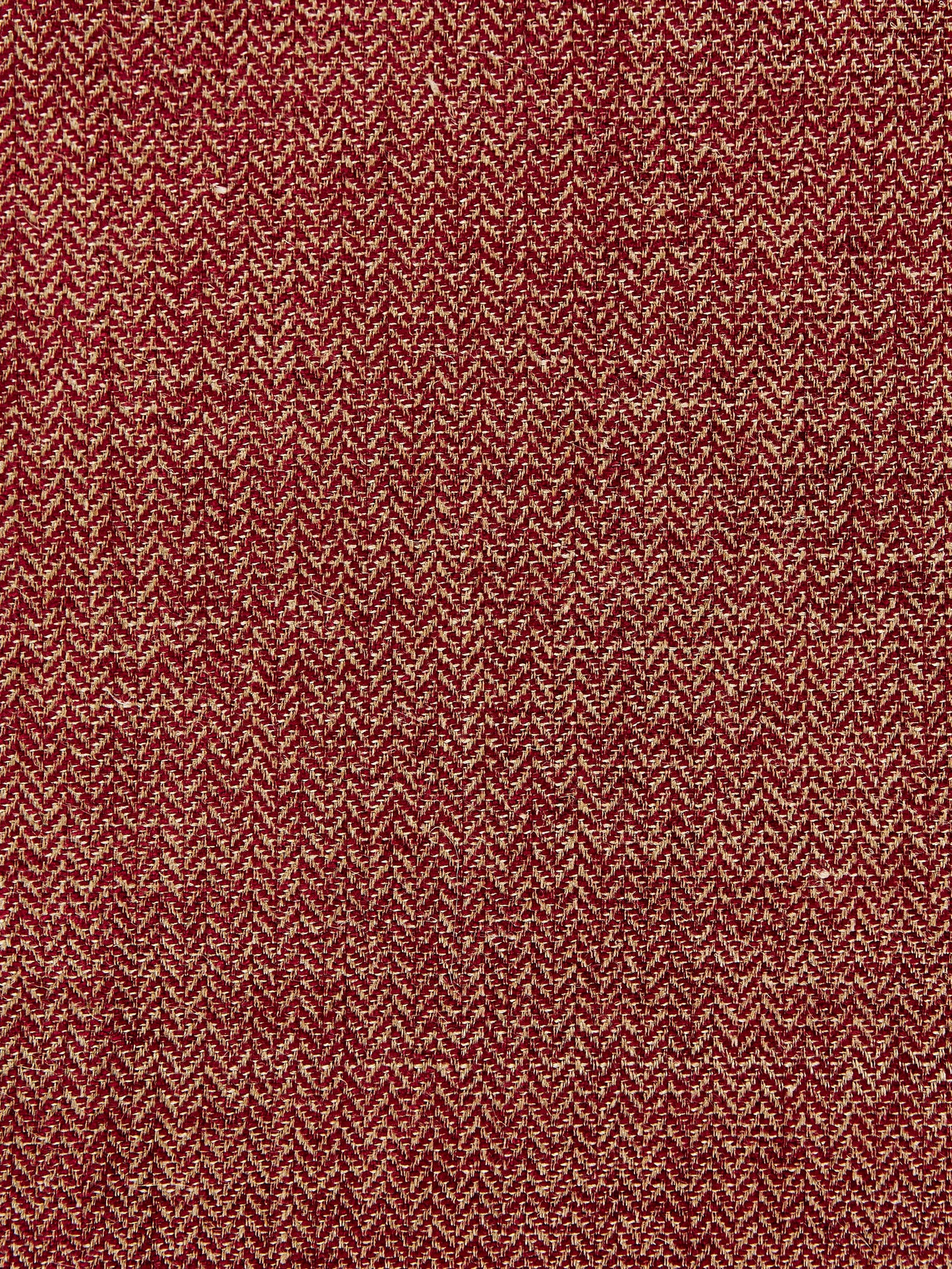 SCALAMANDRE  OXFORD HERRINGBONE WEAVE FABRIC PLUM   - SC 001327006