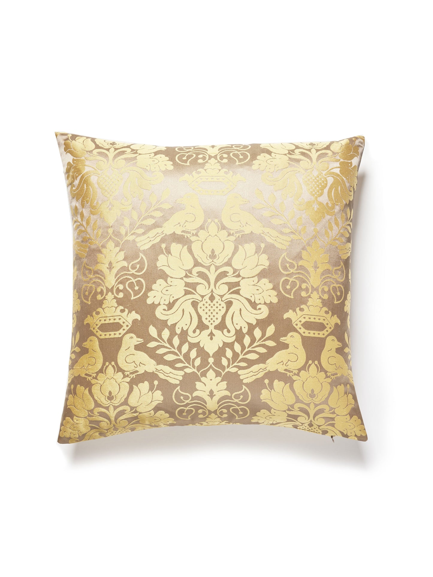 SCALAMANDRE PILLOWS   BIRD / ANIMAL 
DAMASK 
HISTORIC SQUARE    - SC 0013SDDK1098