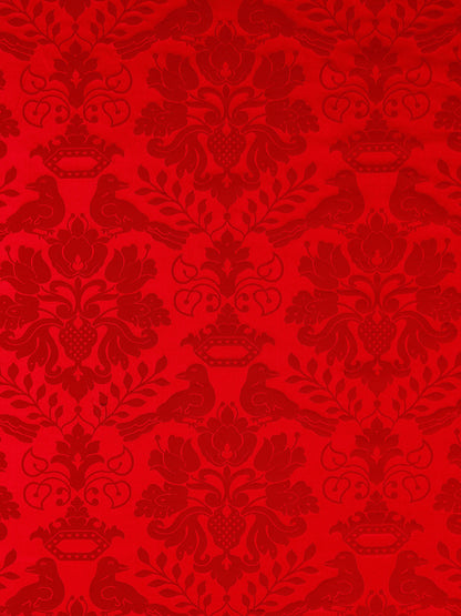 SCALAMANDRE  LOVE BIRD FABRIC RUBY   - SC 00151098MM NEW SKU # SC1098MM0015