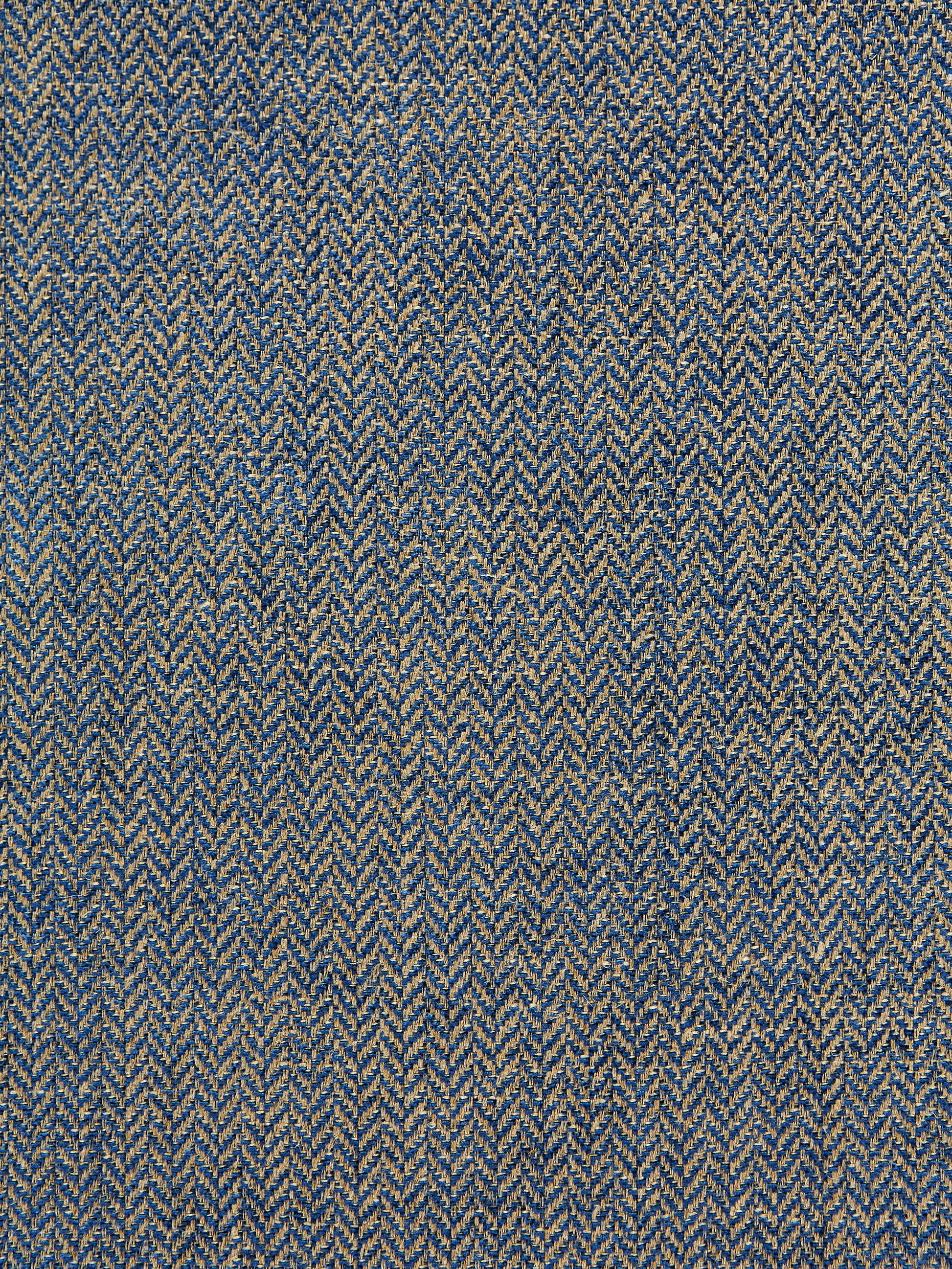 SCALAMANDRE  OXFORD HERRINGBONE WEAVE FABRIC DENIM   - SC 001627006