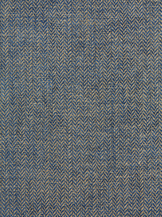 SCALAMANDRE  OXFORD HERRINGBONE WEAVE FABRIC DENIM   - SC 001627006