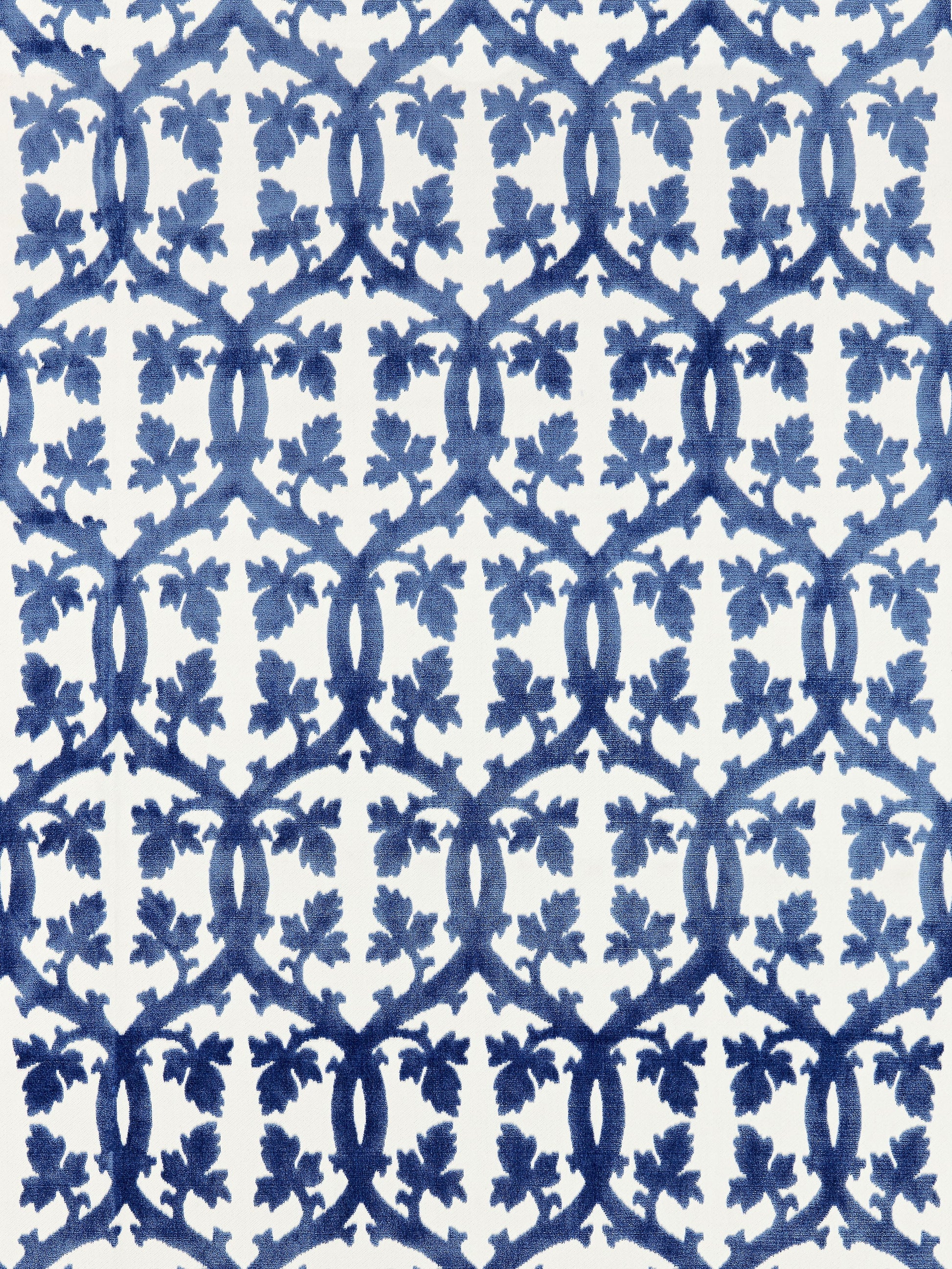 SCALAMANDRE  FALK MANOR HOUSE FABRIC LAPIS   - SC 001726690M