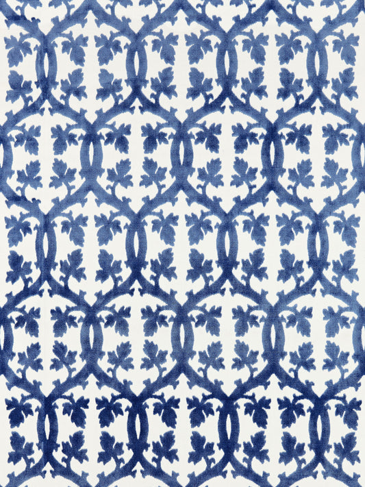 SCALAMANDRE  FALK MANOR HOUSE FABRIC LAPIS   - SC 001726690M