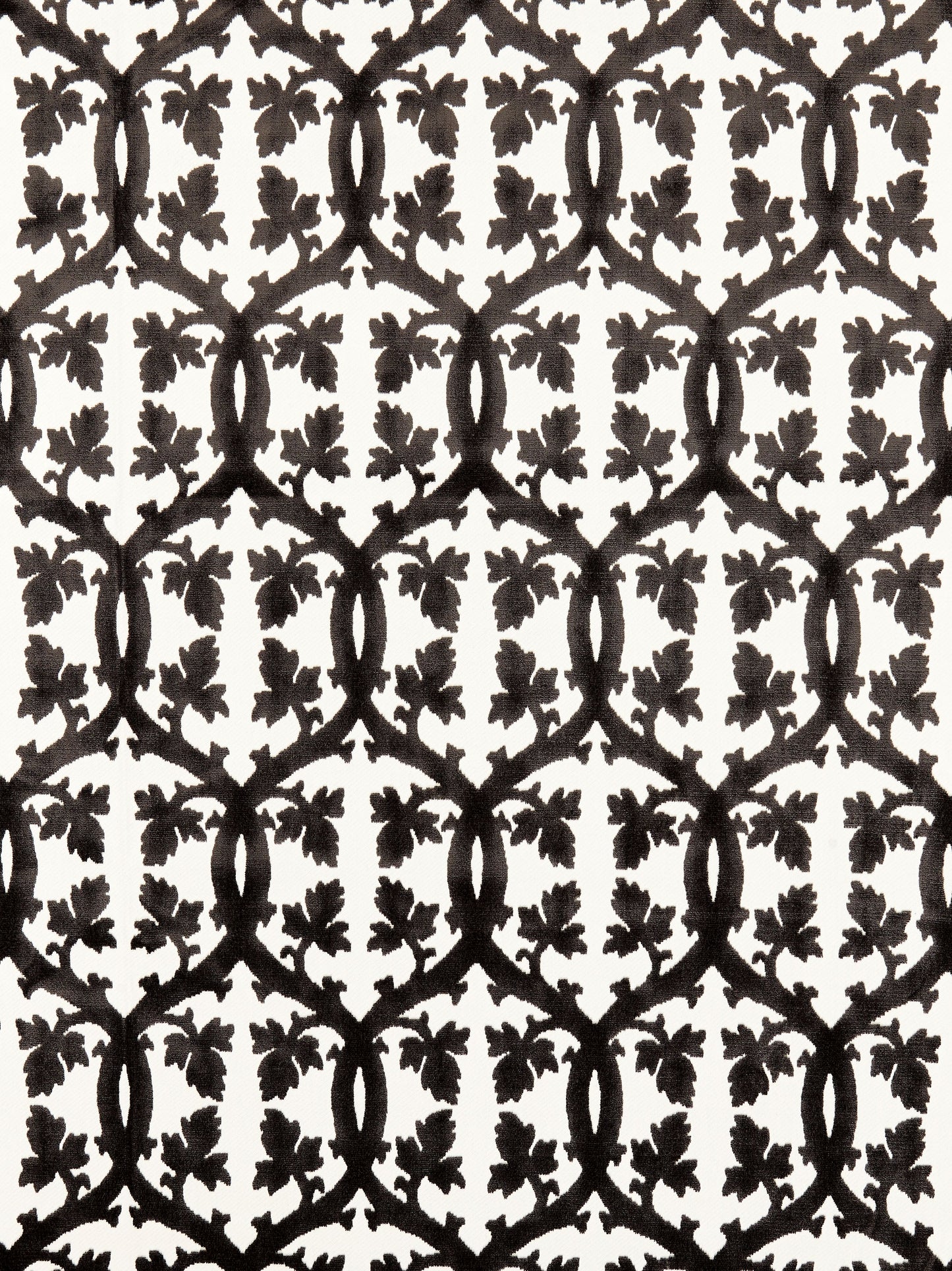 SCALAMANDRE  FALK MANOR HOUSE FABRIC CARBON   - SC 001826690M