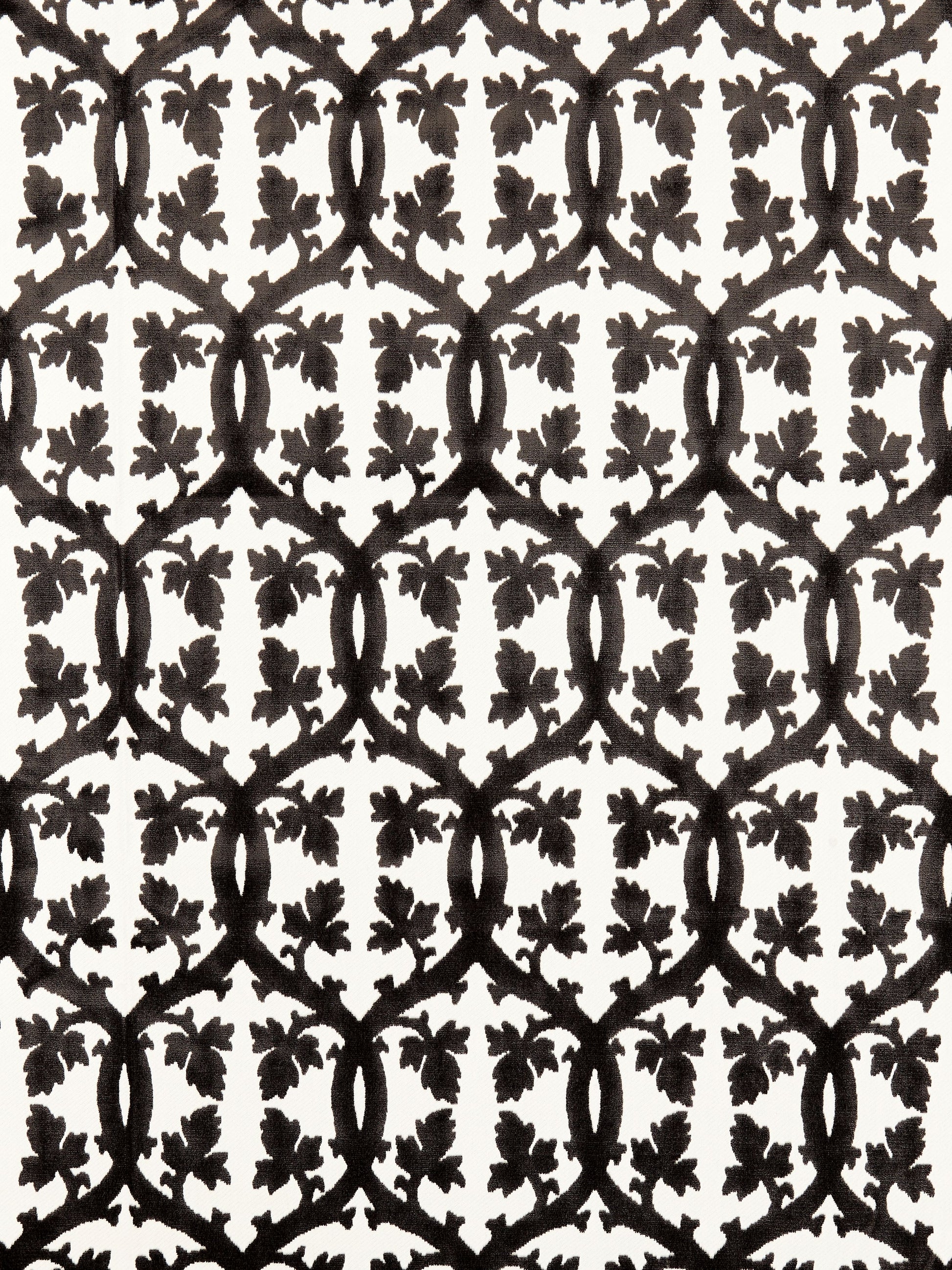 SCALAMANDRE  FALK MANOR HOUSE FABRIC CARBON   - SC 001826690M