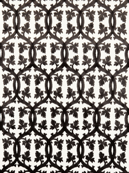 SCALAMANDRE  FALK MANOR HOUSE FABRIC CARBON   - SC 001826690M NEW SKU # SC26690M0018