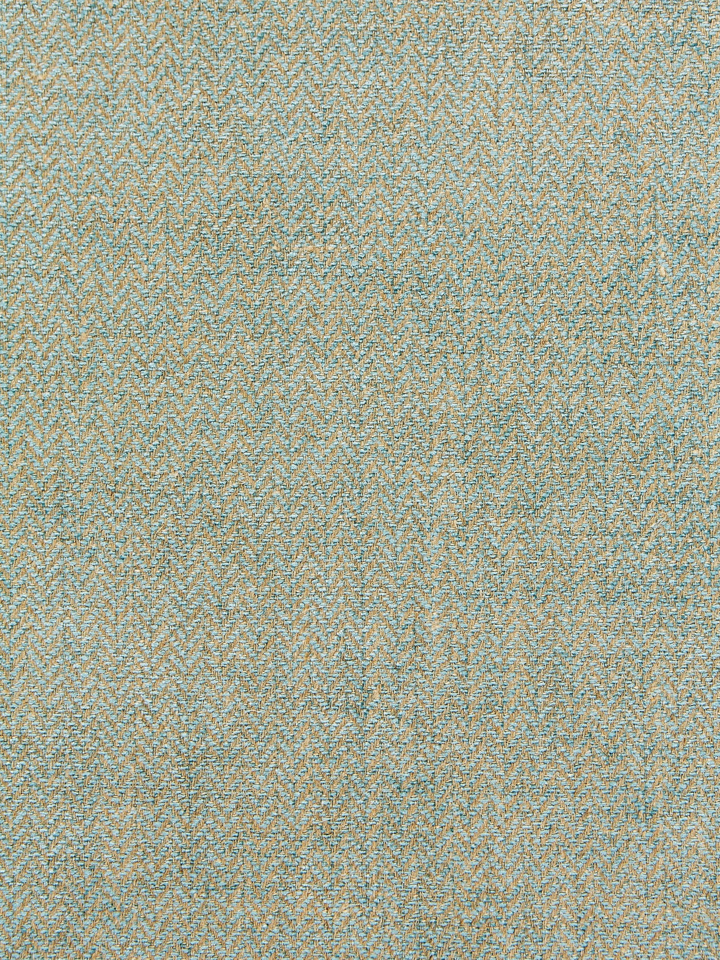 SCALAMANDRE  OXFORD HERRINGBONE WEAVE FABRIC AQUAMARINE   - SC 002027006