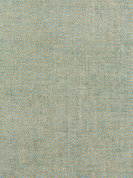 SCALAMANDRE  OXFORD HERRINGBONE WEAVE FABRIC AQUAMARINE   - SC 002027006