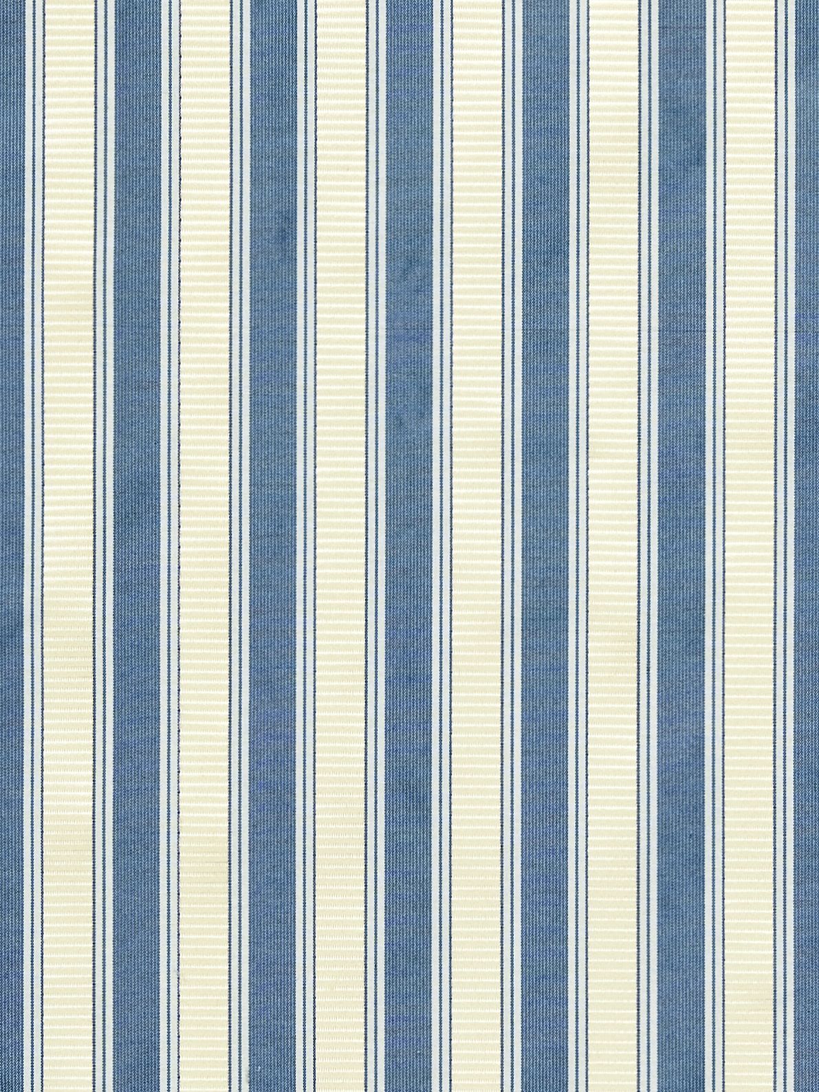 SCALAMANDRE  SHIRRED STRIPE FABRIC LAPIS   - SC 0022121M