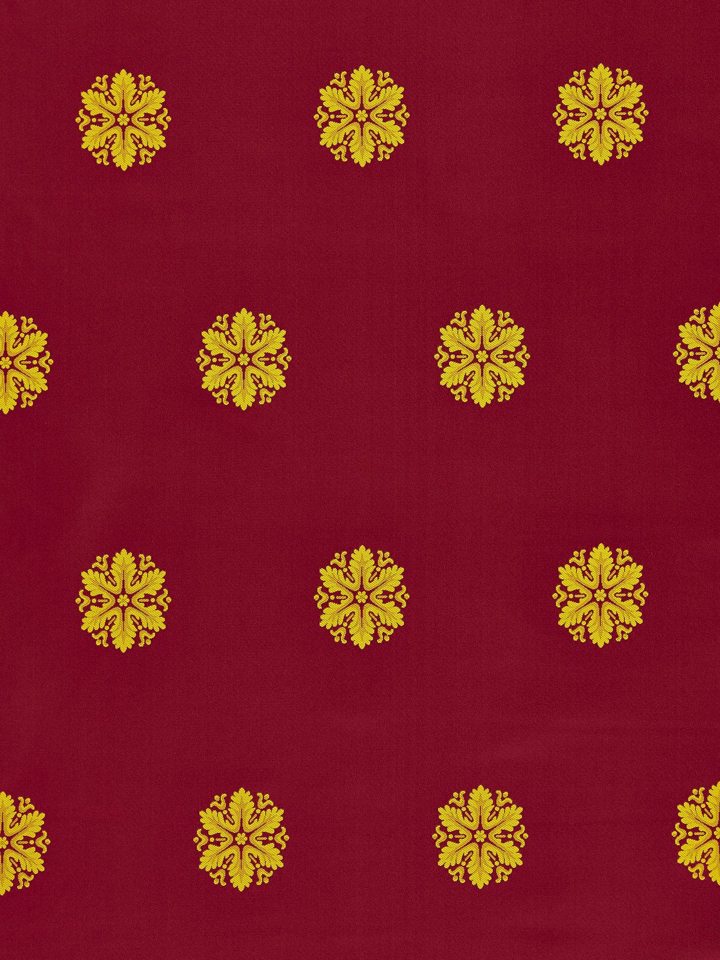 SCALAMANDRE  KENNEDY FABRIC GOLD & RED   - SC 099997052M