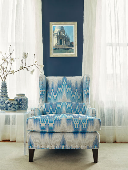 SCALAMANDRE  PLEATED LINEN SHEER FABRIC CLOUD   - SC 000127052 NEW SKU # SC270520001