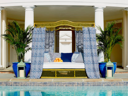 SCALAMANDRE  MEANDER VELVET FABRIC NAVY   - SC 000427060 NEW SKU # SC270600004