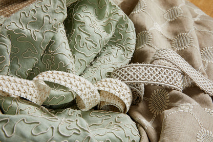 SCALAMANDRE  CORAILLE FABRIC FLAX   - SC 000127163 NEW SKU # SC271630001